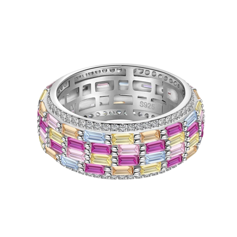 Ziah Jewels™ Pink Haven Round Eternity Ring