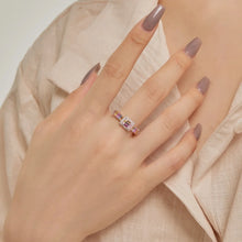 Load image into Gallery viewer, Ziah Jewels™ Pink Haven Square Ring
