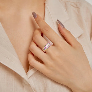 Ziah Jewels™ Pink Haven Eternity Ring