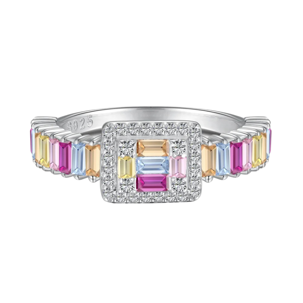 Ziah Jewels™ Pink Haven Square Ring